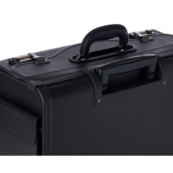Alpine Swiss 19 Wheeled Briefcase Rolling Case Sales Sample Pilot Lawyer Attache - Picture 10 of 12